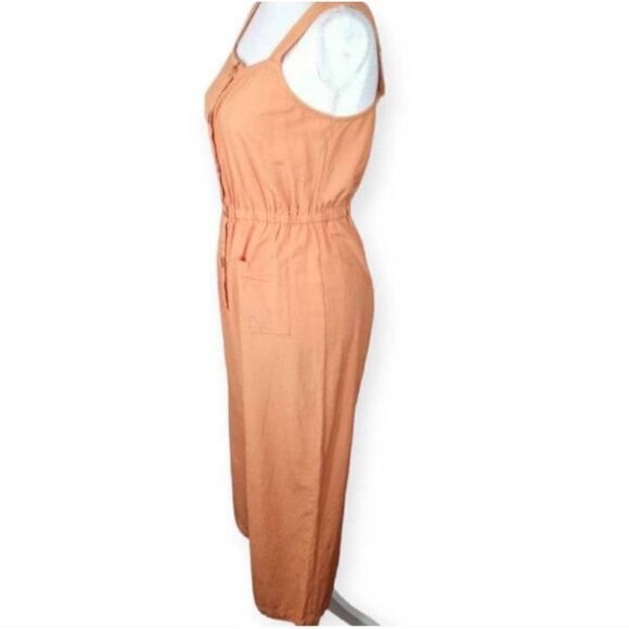 LC LAUREN CONRAD PEACH/ORANGE JUMPSUIT SZ.S EUC. - Picture 6 of 9